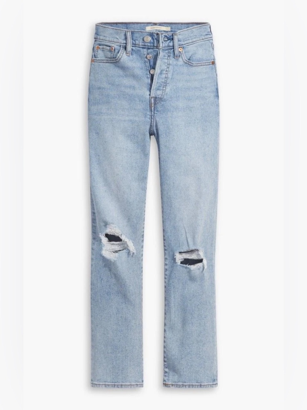 ✨ Levi's Wedgie Straight Distressed Jeans Bridge of Bellflower | SIZE 26W 28L
